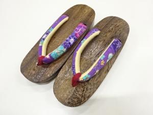 未使用品　焼桐子供用下駄(21センチ)
